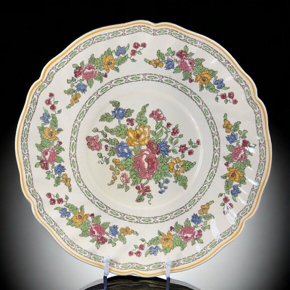Antique Royal Doulton The Cavendish Porcelain Large Round Tray Charger Dish VTG - Picture 1 of 16